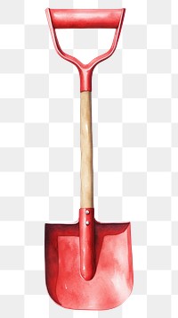 PNG Sand shovel tool red hammer. 