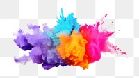 PNG Paint splash purple holi creativity. 