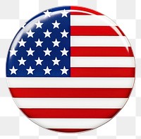 PNG American flag pin circle symbol. 