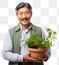 PNG Plant gardening gardener holding. AI generated Image by rawpixel.