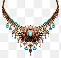 PNG Indian necklace gemstone jewelry diamond. AI generated Image by rawpixel.