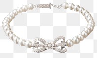 PNG Pearl necklace bracelet jewelry white