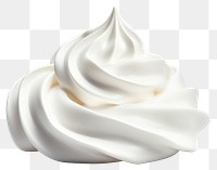 PNG Cream dessert whipped white.