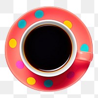 PNG Black Coffee coffee cup saucer. 