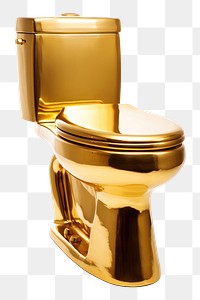 PNG Golden open toilet bathroom gold convenience.