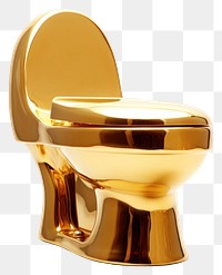 PNG Golden open toilet bathroom gold hygiene. 