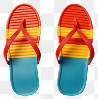 PNG Minimal colourful sandals flip-flops footwear shoe. AI generated Image by rawpixel.