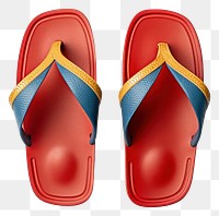 PNG Minimal colourful sandals flip-flops footwear clothing. AI generated Image by rawpixel.