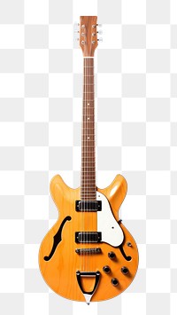 PNG Retro electric guitar fretboard string yellow. AI generated Image by rawpixel.
