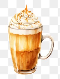 PNG Pumpkin spice latte dessert coffee drink. 