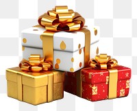 PNG Chrismas Gifts gift white background celebration