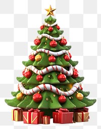 PNG Chrismas tree christmas plant white background. AI generated Image by rawpixel.