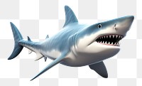 PNG Shark fish animal white background aggression. 