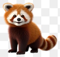 PNG Red panda wildlife cartoon mammal. 