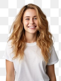 PNG Portrait smiling blonde smile. 