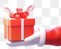 PNG Gift christmas cartoon box. AI generated Image by rawpixel.