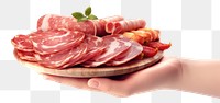 PNG Cute 3D render meat prosciutto sausage. AI generated Image by rawpixel.