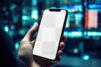 Smartphone screen png mockup, transparent digital device