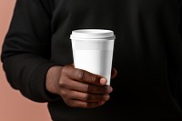 Paper coffee cup png mockup, transparent design