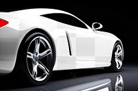 Sports car png mockup, transparent vehicle