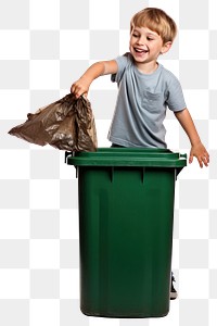 PNG Boy throw a trash child kid  