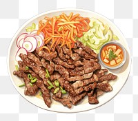 PNG Bulgogi food illustration bulgogi steak lunch. 