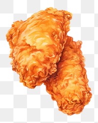 PNG Fried Chicken food white background fried chicken. 