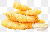 PNG  Japanese tempura food white background condiment. AI generated Image by rawpixel.