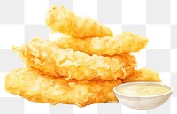 PNG Japanese tempura food white background condiment. 