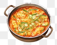 PNG Doenjang jjigae food curry soup stew. 