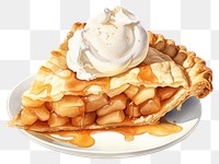 PNG Cream pie dessert food. AI generated Image by rawpixel.