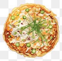 PNG Okonomiyaki food dessert pizza meal. 