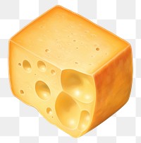 PNG Cheddar cheese food parmigiano-reggiano white background. AI generated Image by rawpixel.