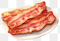 PNG  Bacon bacon meat pork. AI generated Image by rawpixel.