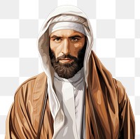 PNG Muslim portrait beard adult. AI generated Image by rawpixel.