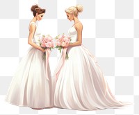 PNG Gay wedding bridesmaid fashion flower. 