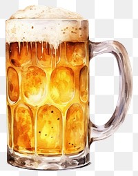 PNG Beer drink glass mug. 