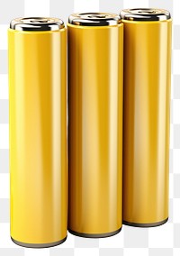 PNG Batteries cylinder yellow  