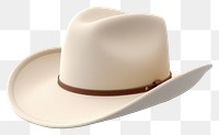 PNG  Cowboy hat white white background simplicity. AI generated Image by rawpixel.