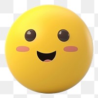 PNG Emoji ball anthropomorphic representation. 