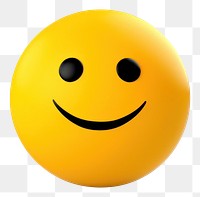 PNG  Emoji ball white background anthropomorphic. AI generated Image by rawpixel.