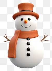 PNG Snowman winter white  