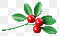 PNG Cartoon cherry fruit plant. 