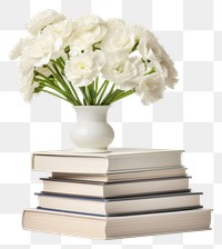 PNG Books vase publication flower. AI generated Image by rawpixel.