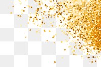 PNG Confetti backgrounds glitter gold. 