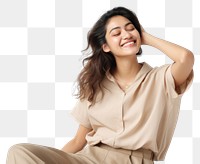 PNG Laughing smile adult women. AI generated Image by rawpixel.