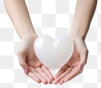 PNG Heart shape white hand romance. 