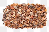 PNG  Gravel backgrounds pebble white background. AI generated Image by rawpixel.
