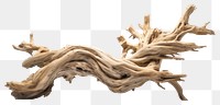 PNG Driftwood white background twisted branch. 