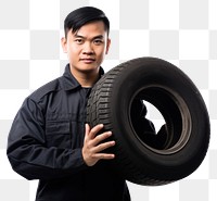 PNG Tire mechanic portrait wheel. 